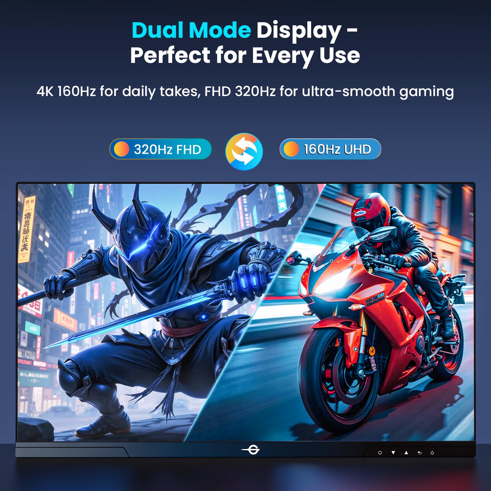 Amazon.com: TITAN ARMY Gaming Monitor 27 Inch, 4K@160Hz, FHD@320Hz